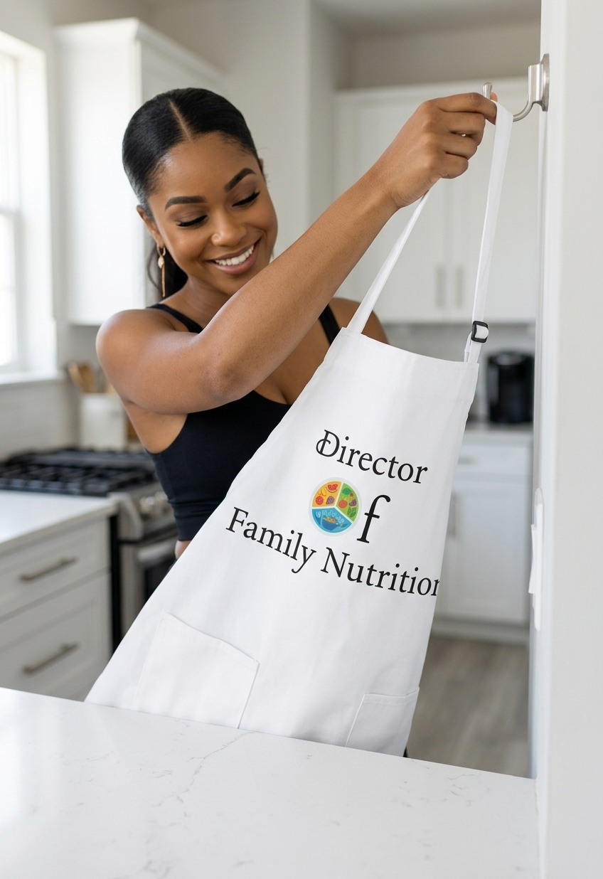 Director of Family Nutrition Apron – Kitchen Chef Gift for Nutritionists & Moms