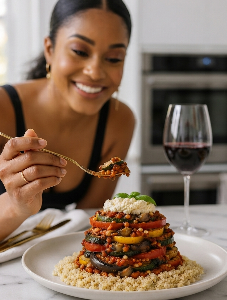 Mediterranean Protein Ratatouille Recipe Card