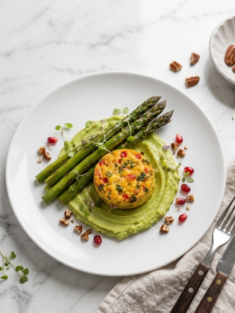 Avocado & Asparagus Egg Frittata Breakfast Recipe Everyday Wellness