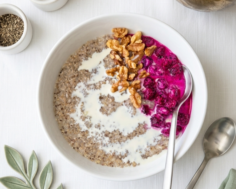Overnight Buckwheat Breakfast Bowl Healthy Meal Prep Recipe