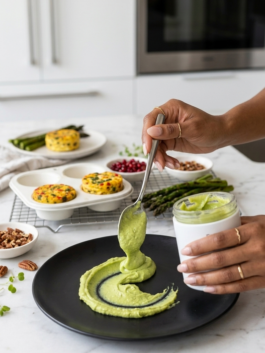 Avocado & Asparagus Egg Frittata Breakfast Recipe