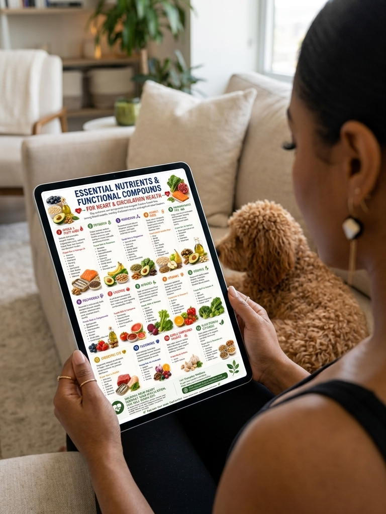 Heart Health & Circulation Bundle | Heart Healthy Grocery List, Essential Nutrients Everyday Wellness