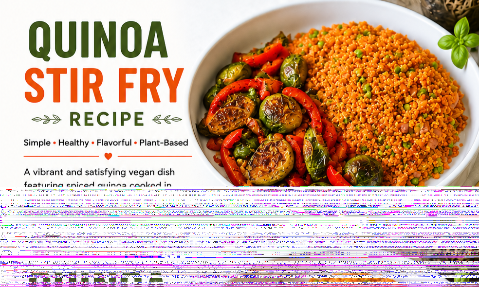 Healthy Quinoa Stir Fry Recipe | High Protein Vegan Meal Prep Dinner
