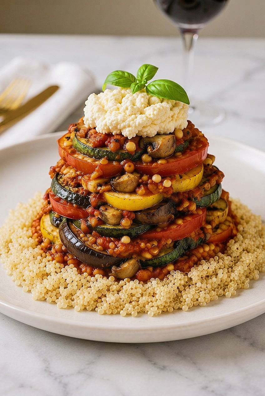 Mediterranean Protein Ratatouille Recipe Card