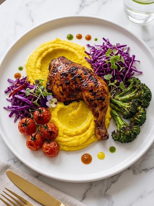 Anti-Inflammatory Turmeric Chicken with Cauliflower Mash Recipe Card Everyday Wellness