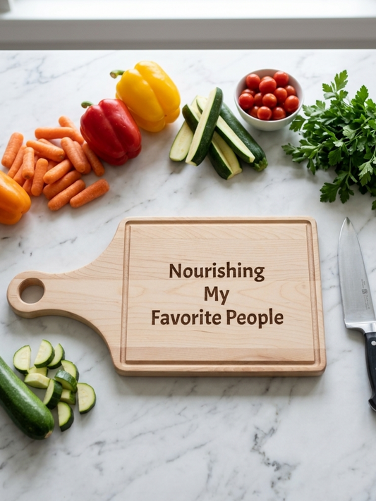 Engraved Cutting Board, Personalized Wooden Serving & Chopping Board Printify